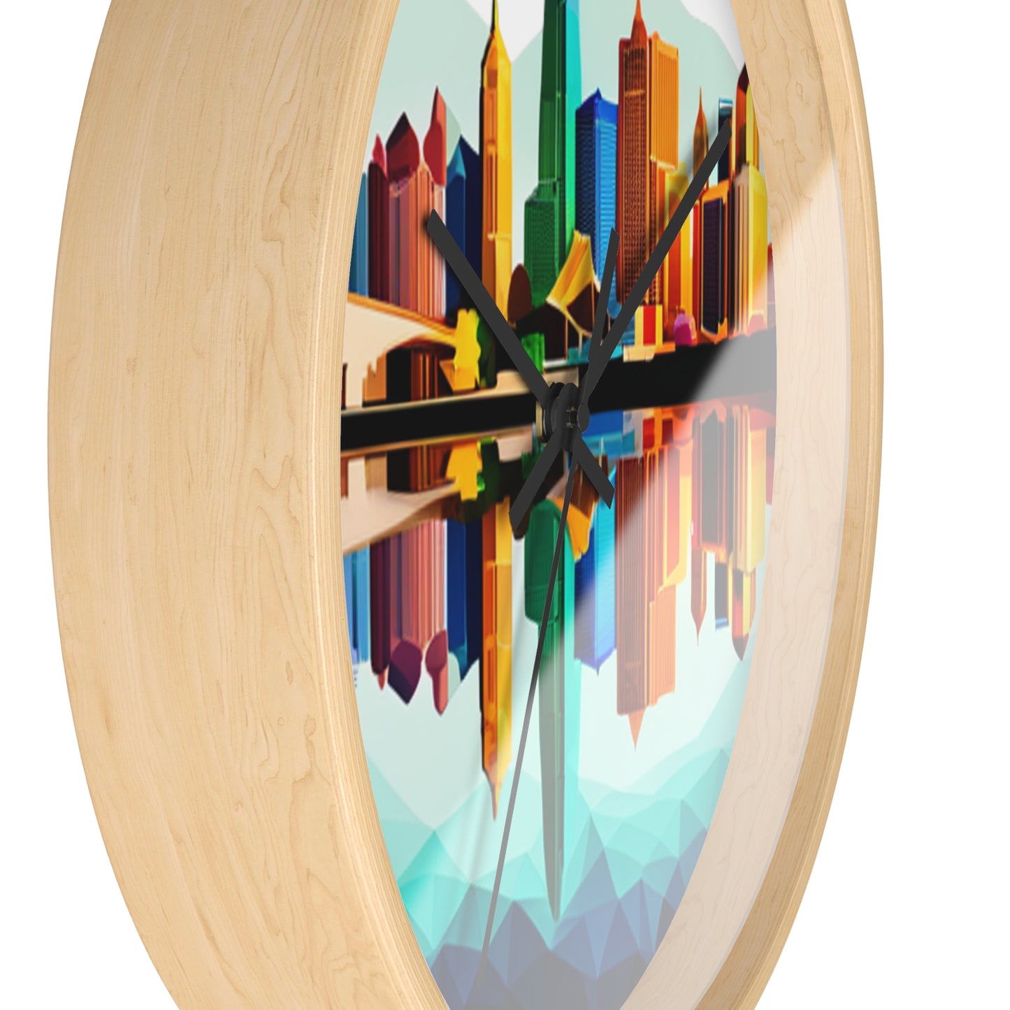 Dallas Texas Reflections Wall Clock