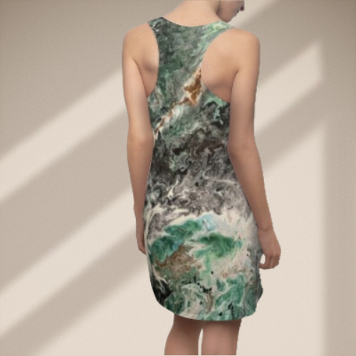 Emerald Swirl Racerback Dress