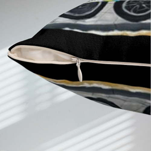 Krakow Poland Throw Pillow  (Black)