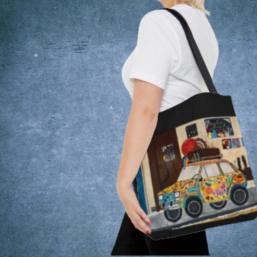 Krakow Poland Tote Bag (Black)