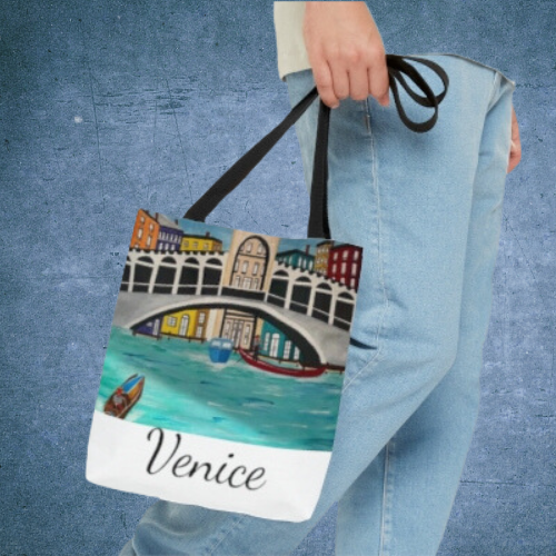 Venice Italy Tote Bag (White)