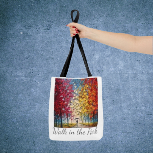 Walk in the Park Tote Bag (White)