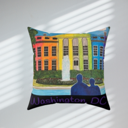 Love is Love Pride Throw Pillow (Black)