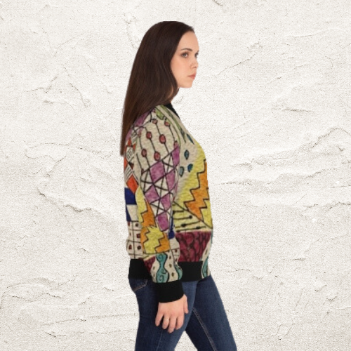 Zentangle Women's Bomber Jacket