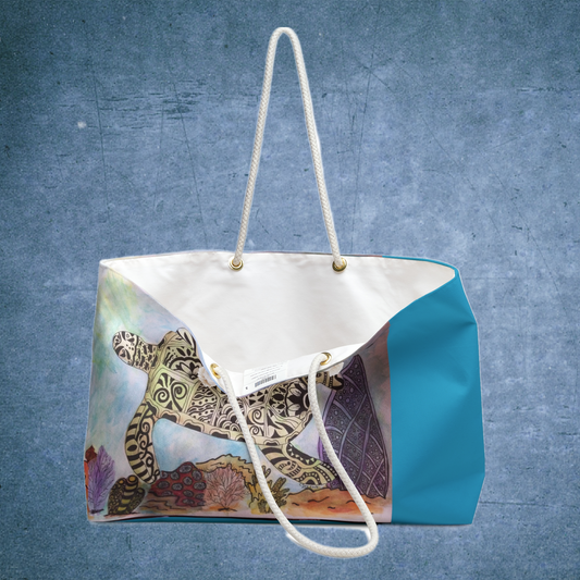Zentangle Turtle Keep On Swimming Weekender Bag
