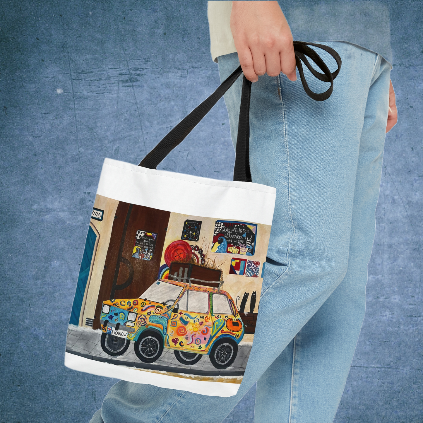 Krakow Poland Tote Bag (White)