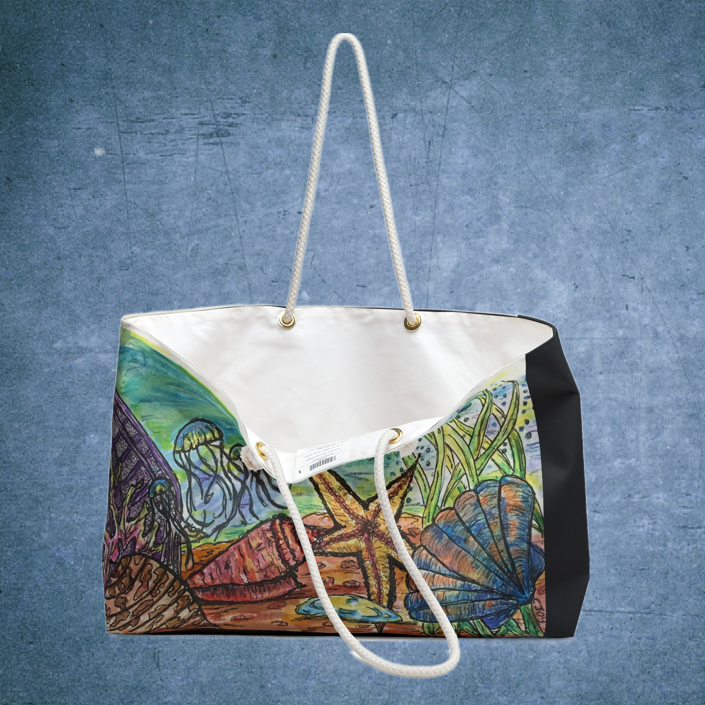 Under Water Fun Beach Days Weekender Bag| Beach Days (Black)
