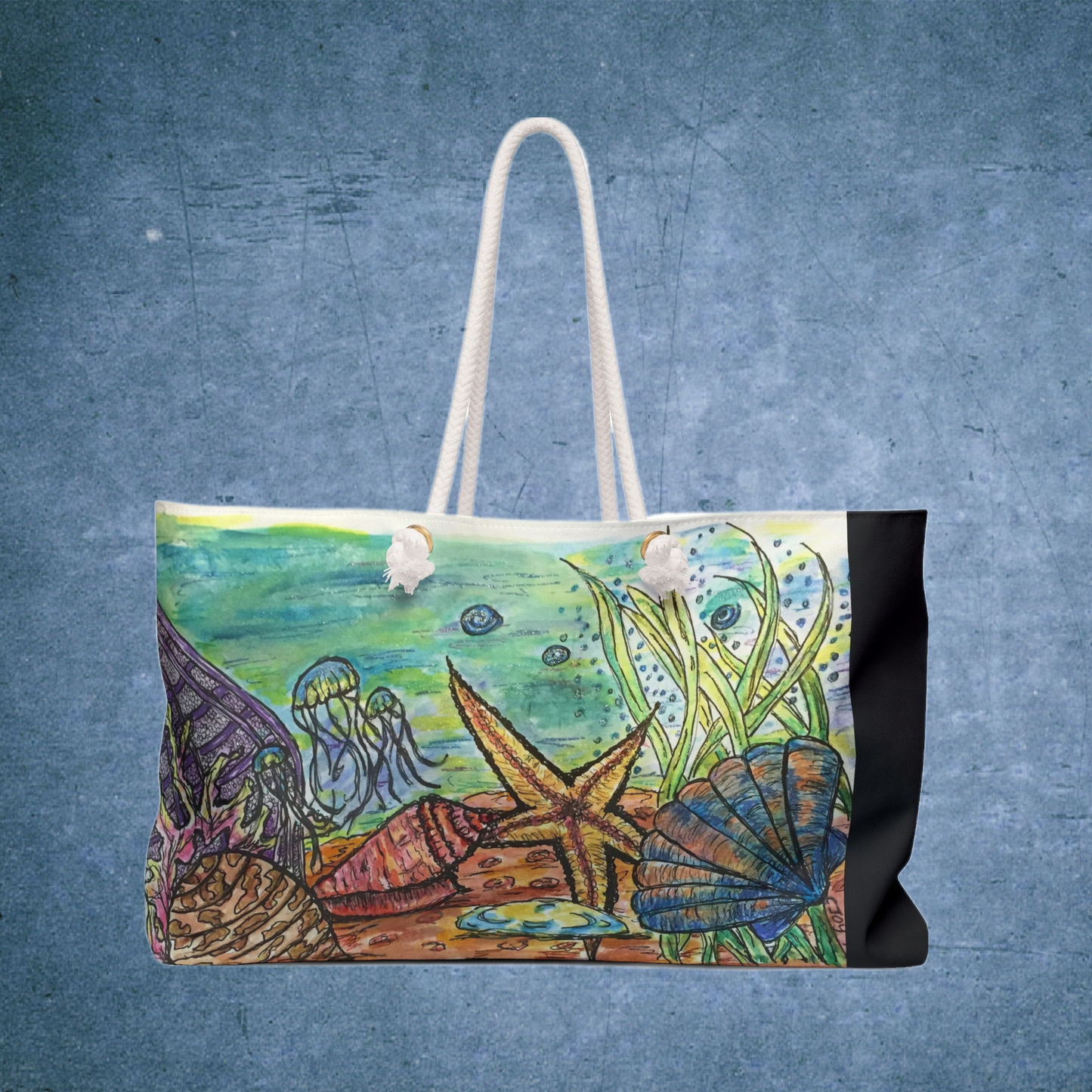 Under Water Fun Beach Days Weekender Bag| Beach Days (Black)