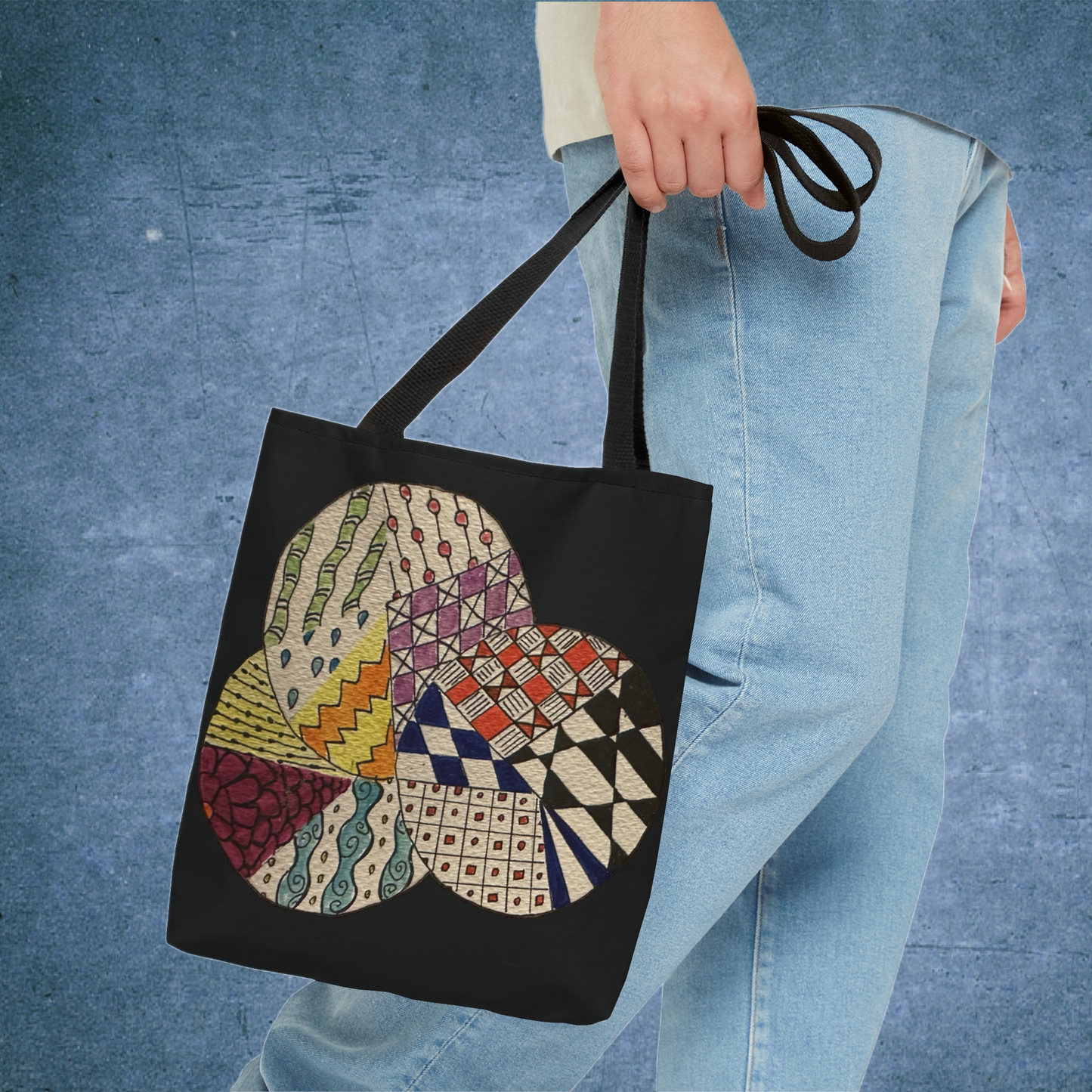 Zentangle Tote Bag (Black)