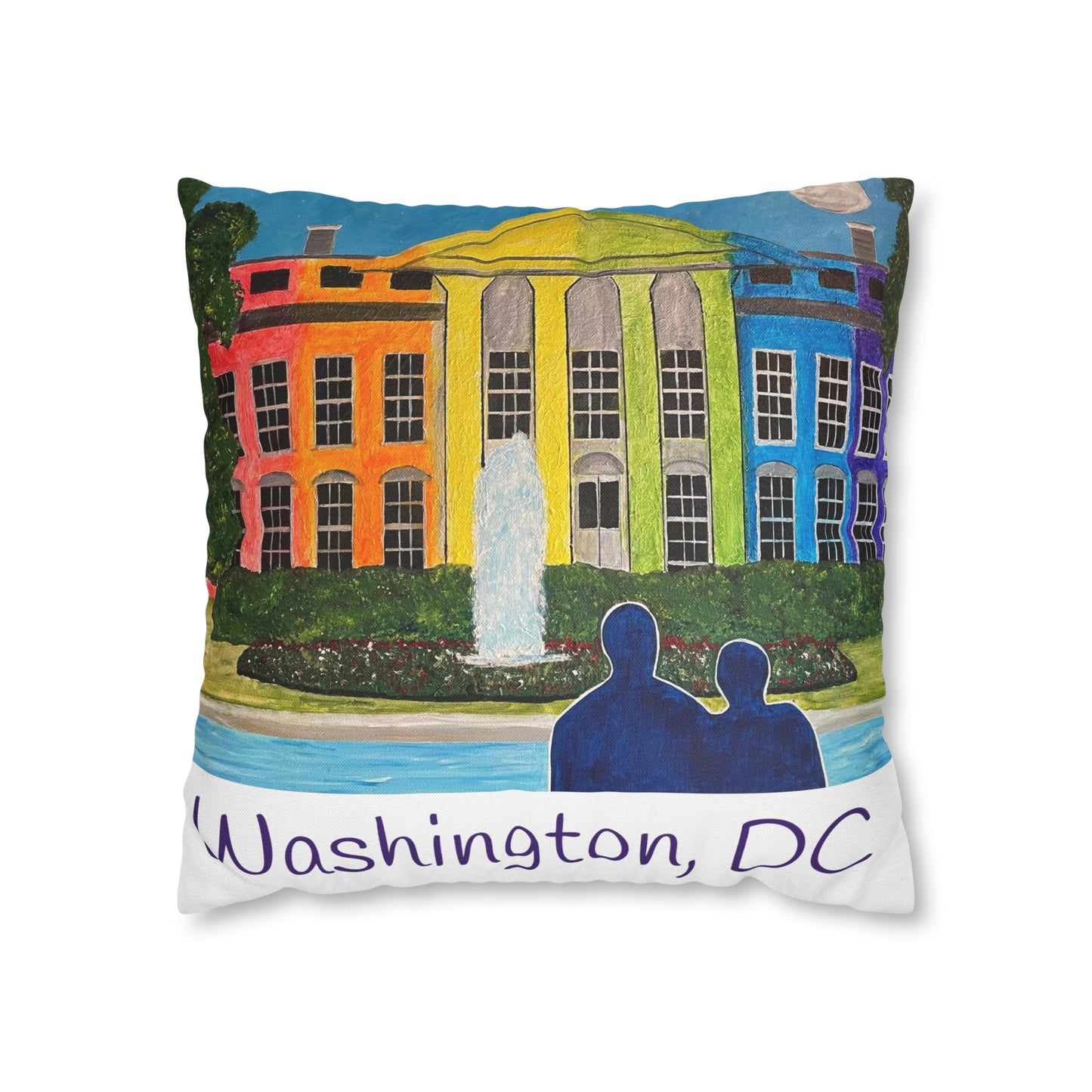 Love is Love Pride Pillow Cover (White)