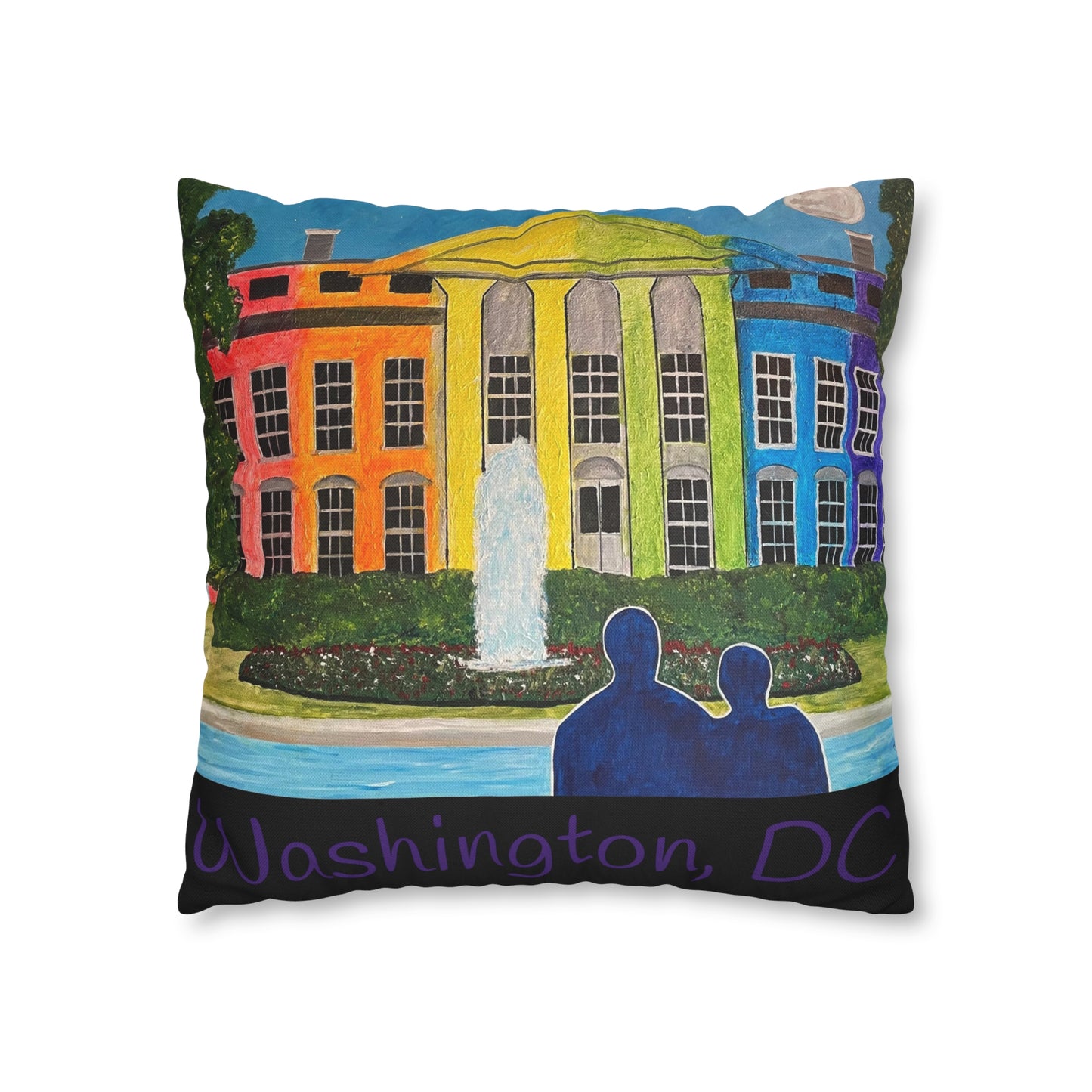 Love is Love Pride Pillow Cover (Black)