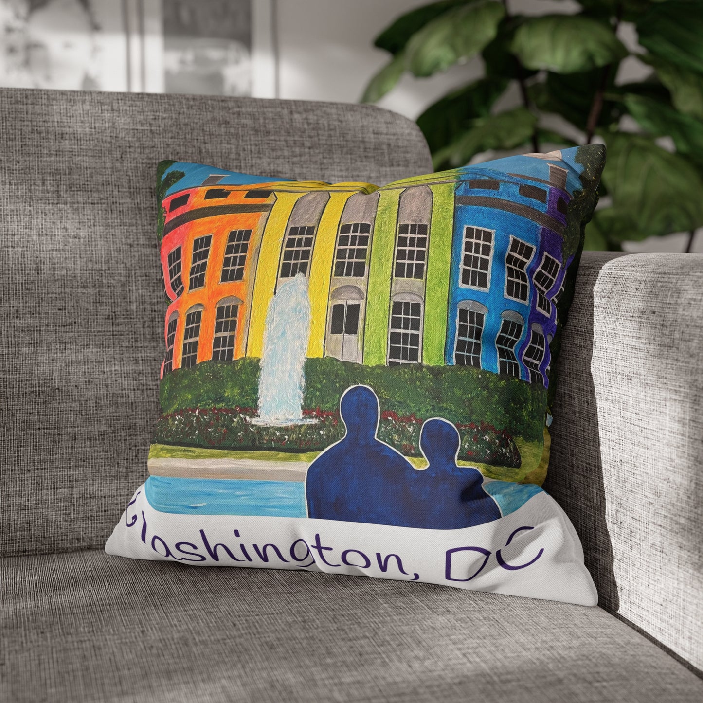 Love is Love Pride Pillow Cover (White)