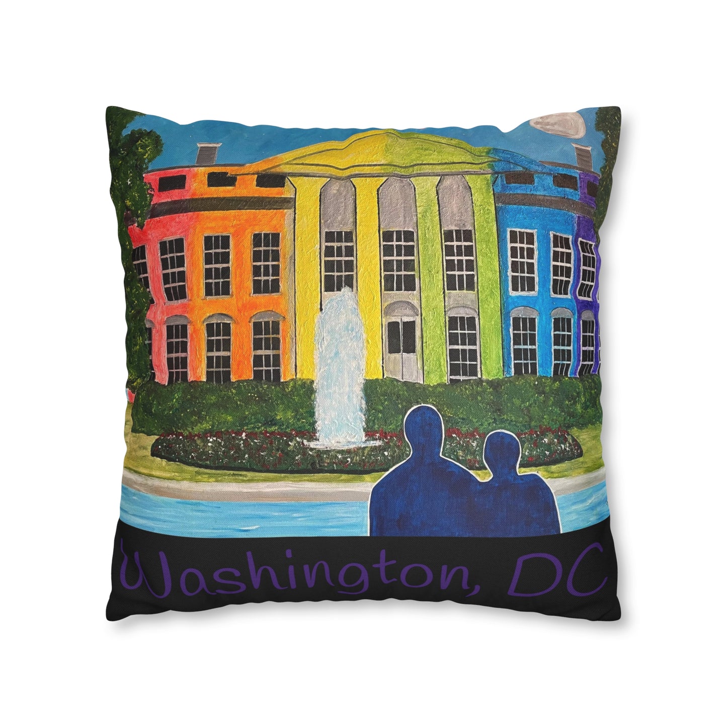 Love is Love Pride Pillow Cover (Black)