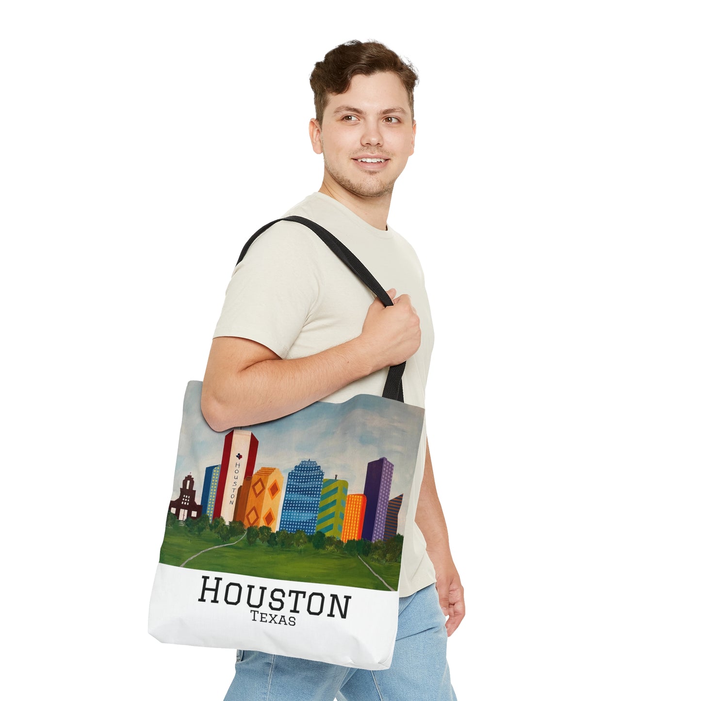Houston Views Tote Bag (White) | Houston Texas