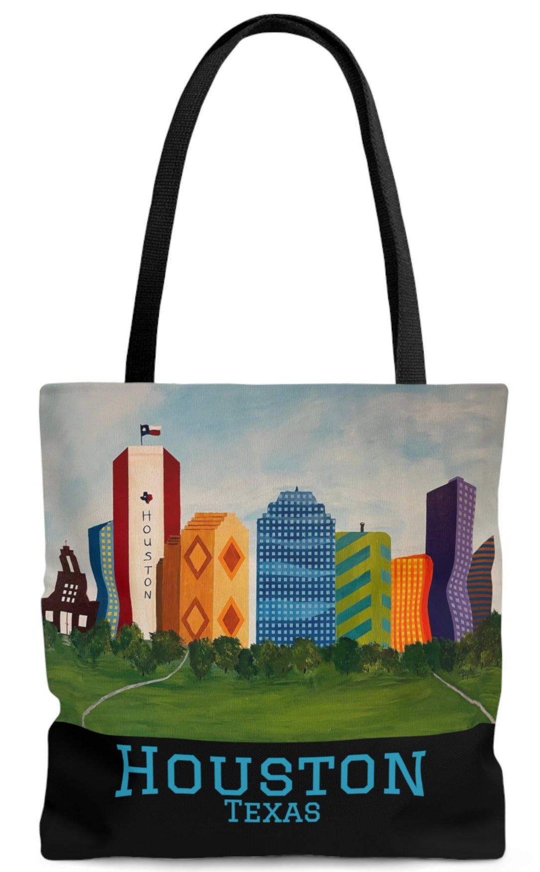 Houston Views Tote Bag (Black) | Houston Texas