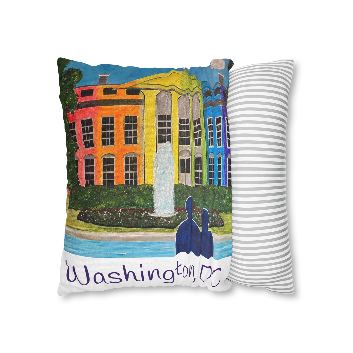 Love is Love Pride Pillow Cover (White)