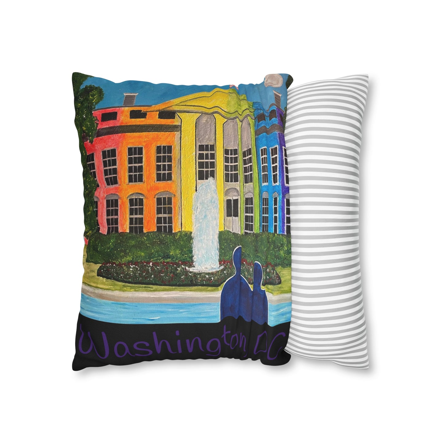 Love is Love Pride Pillow Cover (Black)