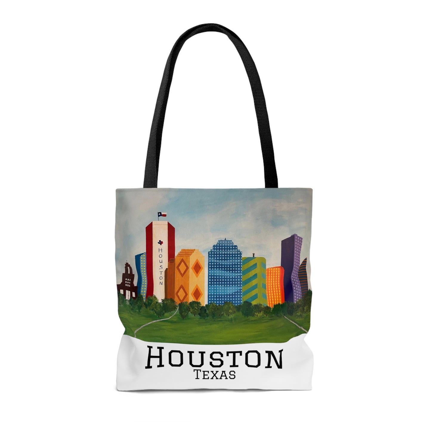 Houston Views Tote Bag (White) | Houston Texas