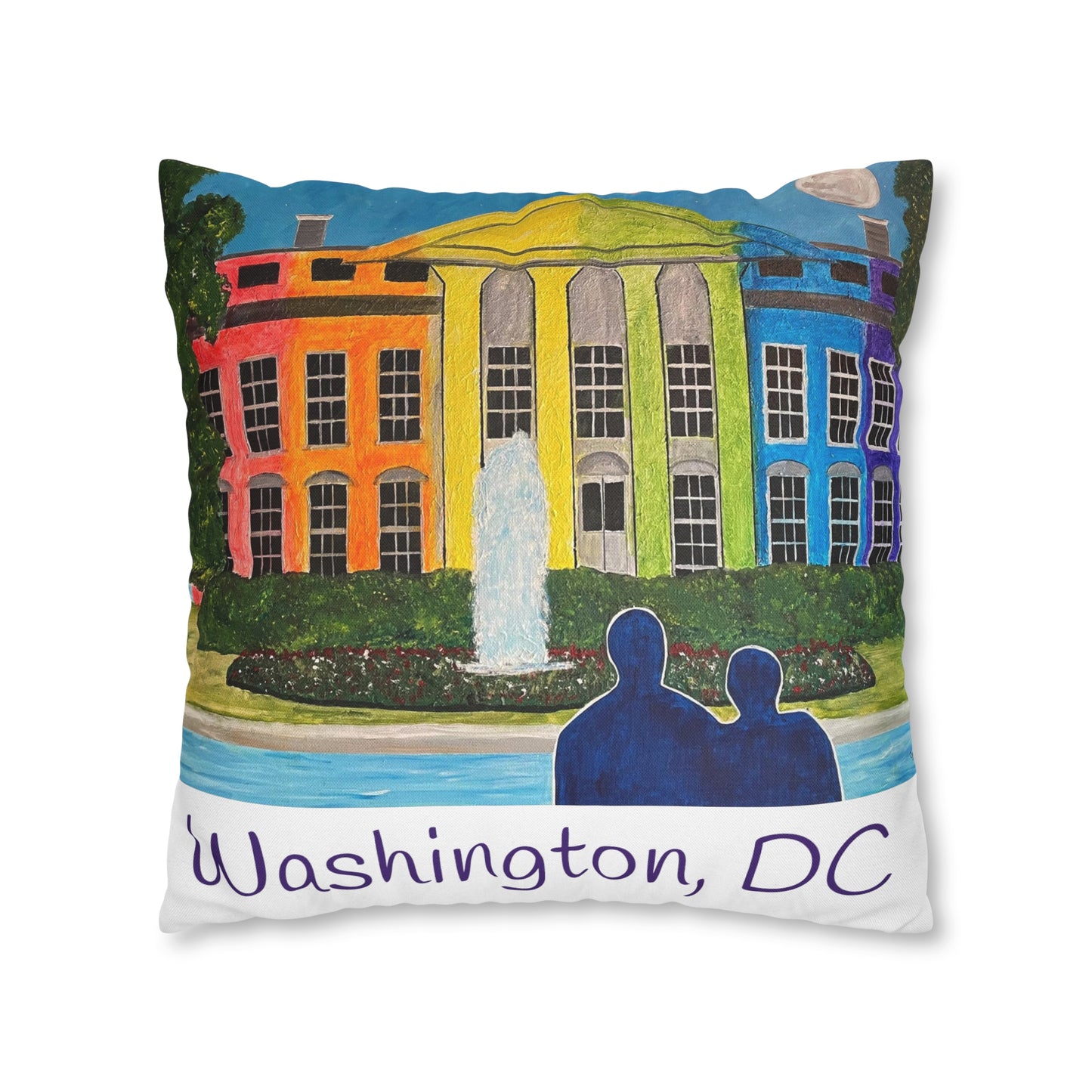 Love is Love Pride Pillow Cover (White)