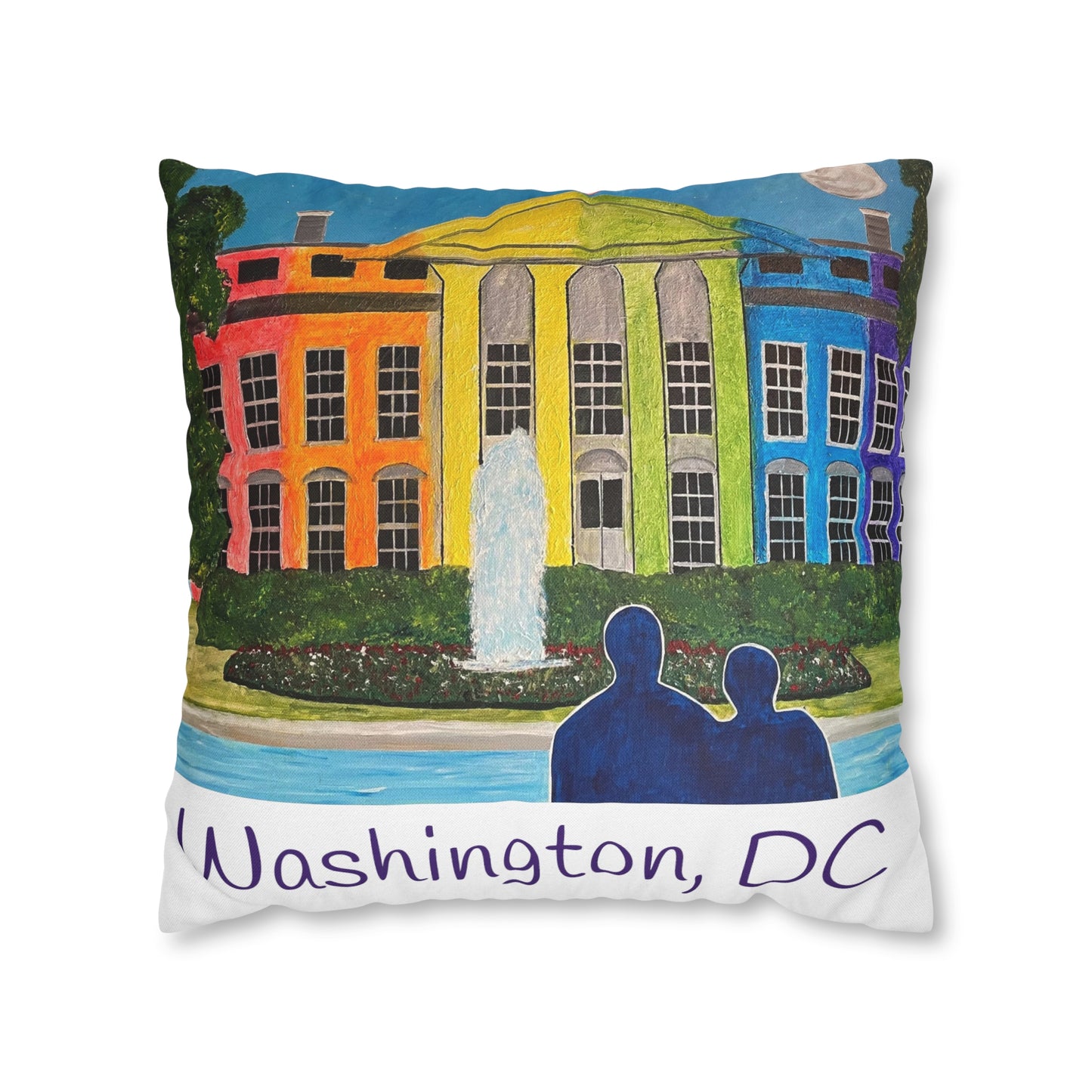 Love is Love Pride Pillow Cover (White)