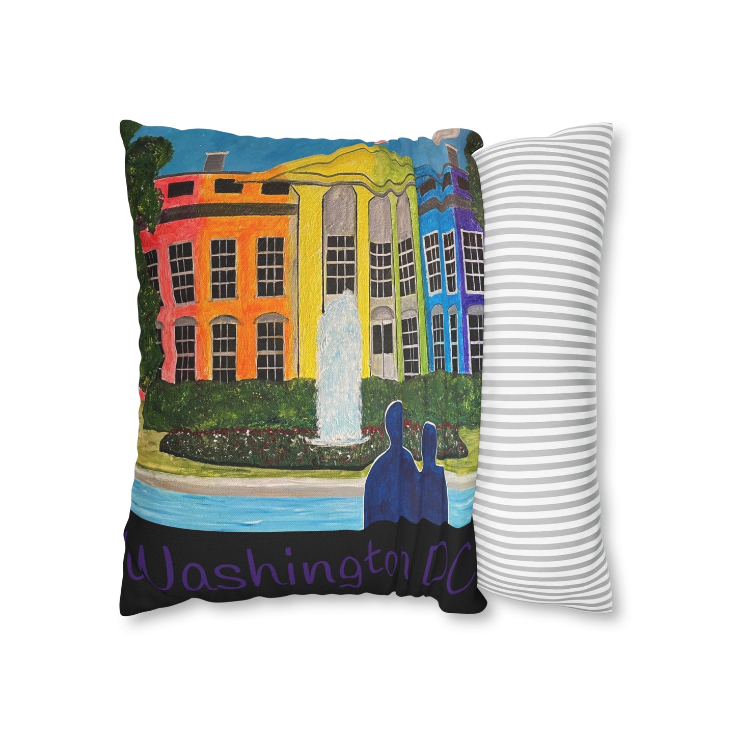 Love is Love Pride Pillow Cover (Black)