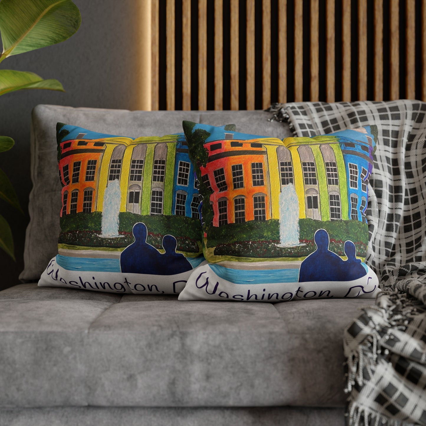 Love is Love Pride Pillow Cover (White)