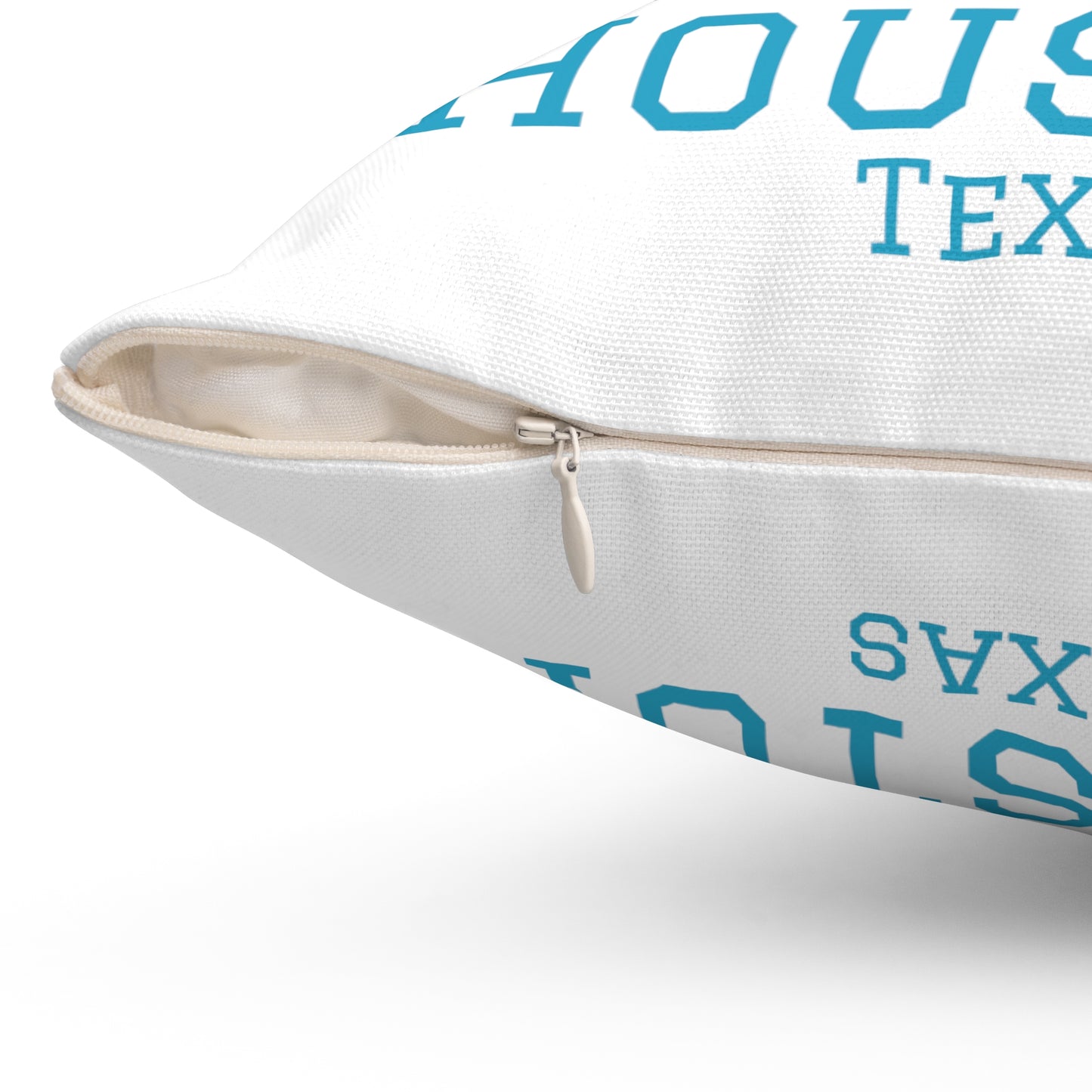 Houston Views Throw Pillow | Houston Texas (White)