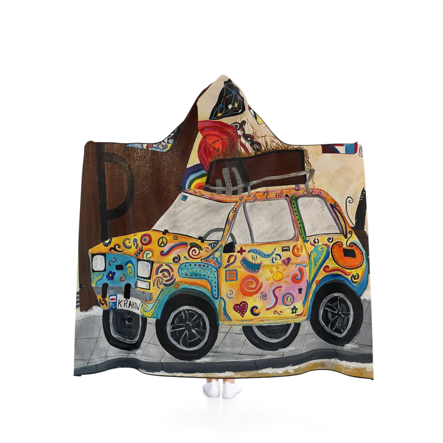 Krakow Poland Youth Hooded Blanket