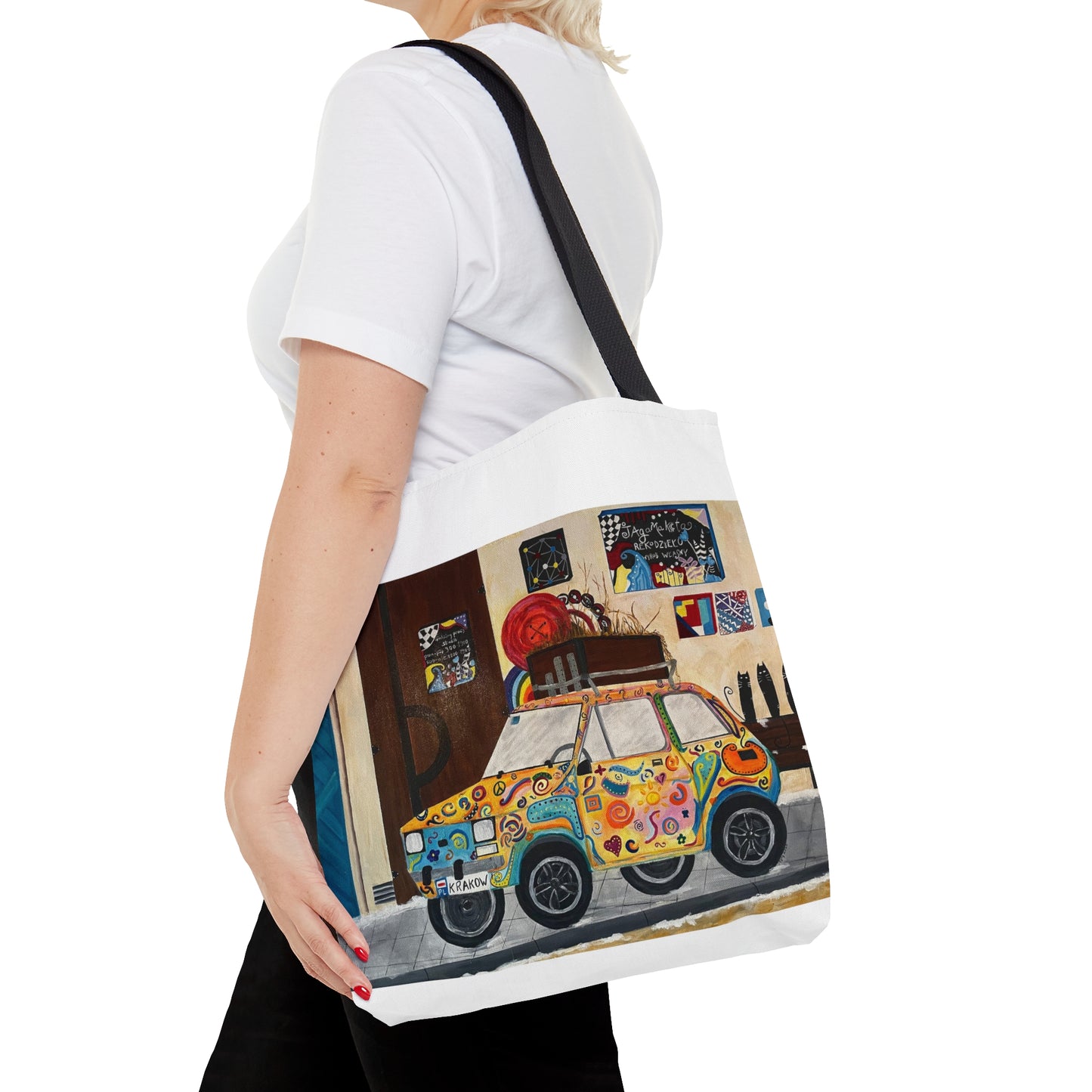 Krakow Poland Tote Bag (White)