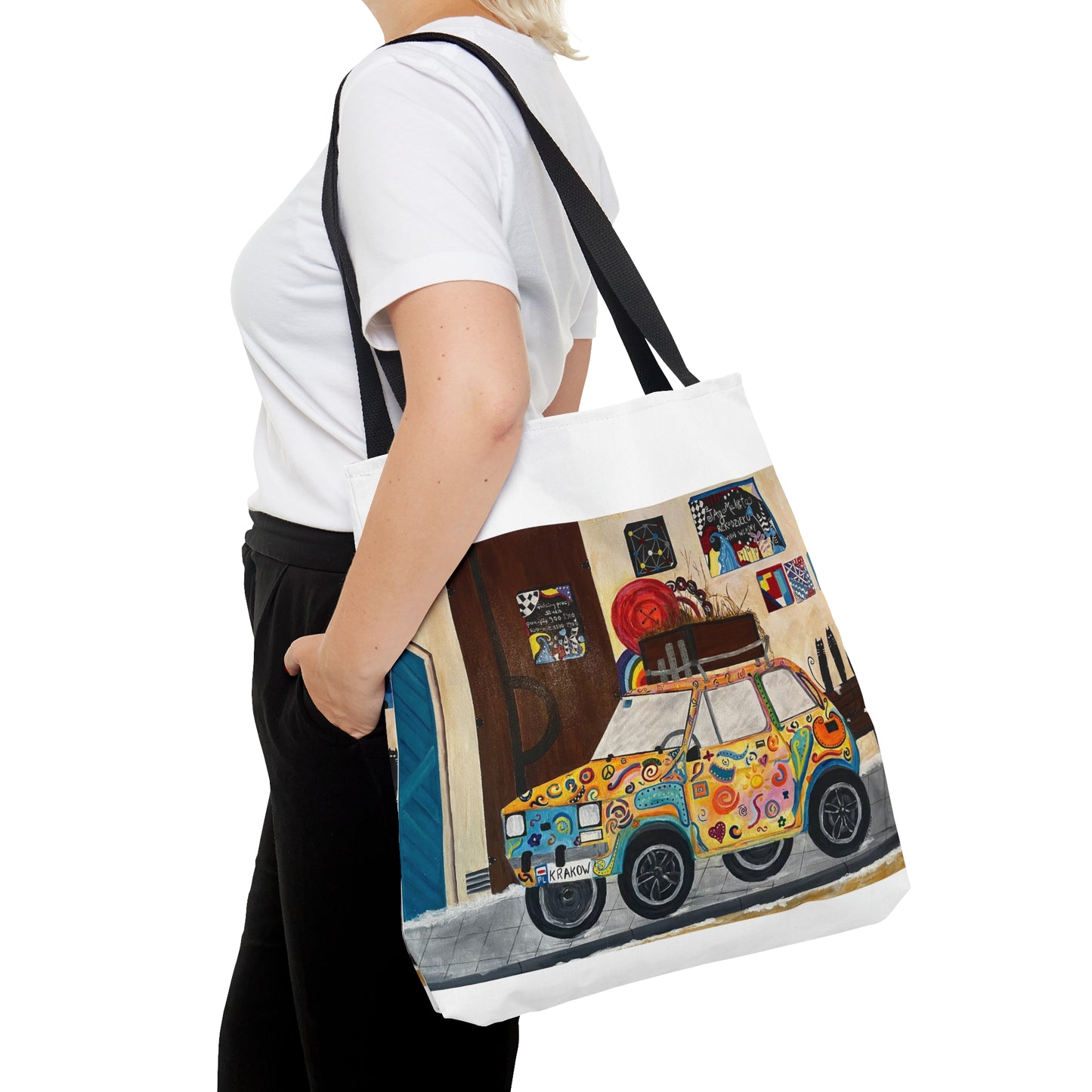 Krakow Poland Tote Bag (White)