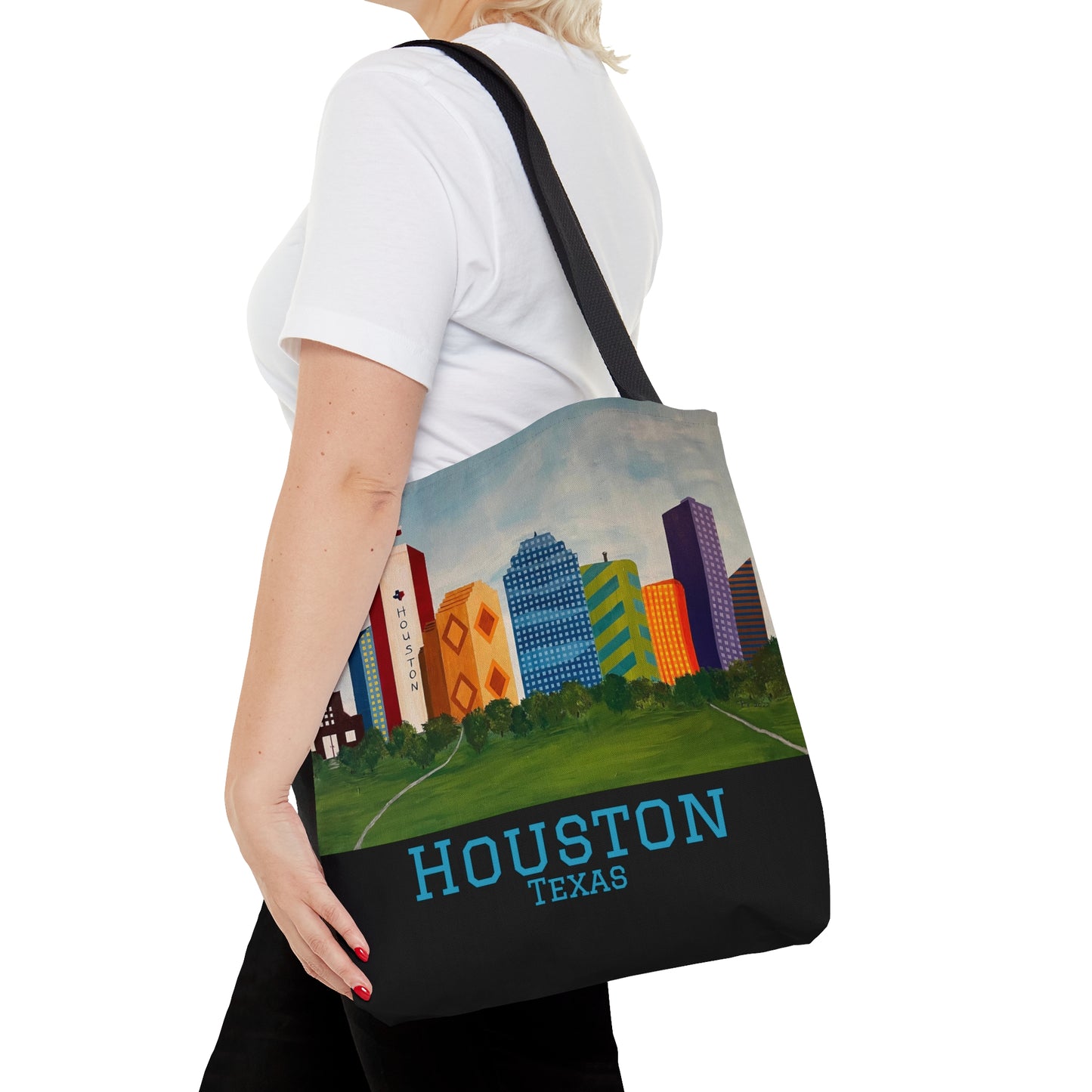 Houston Views Tote Bag (Black) | Houston Texas