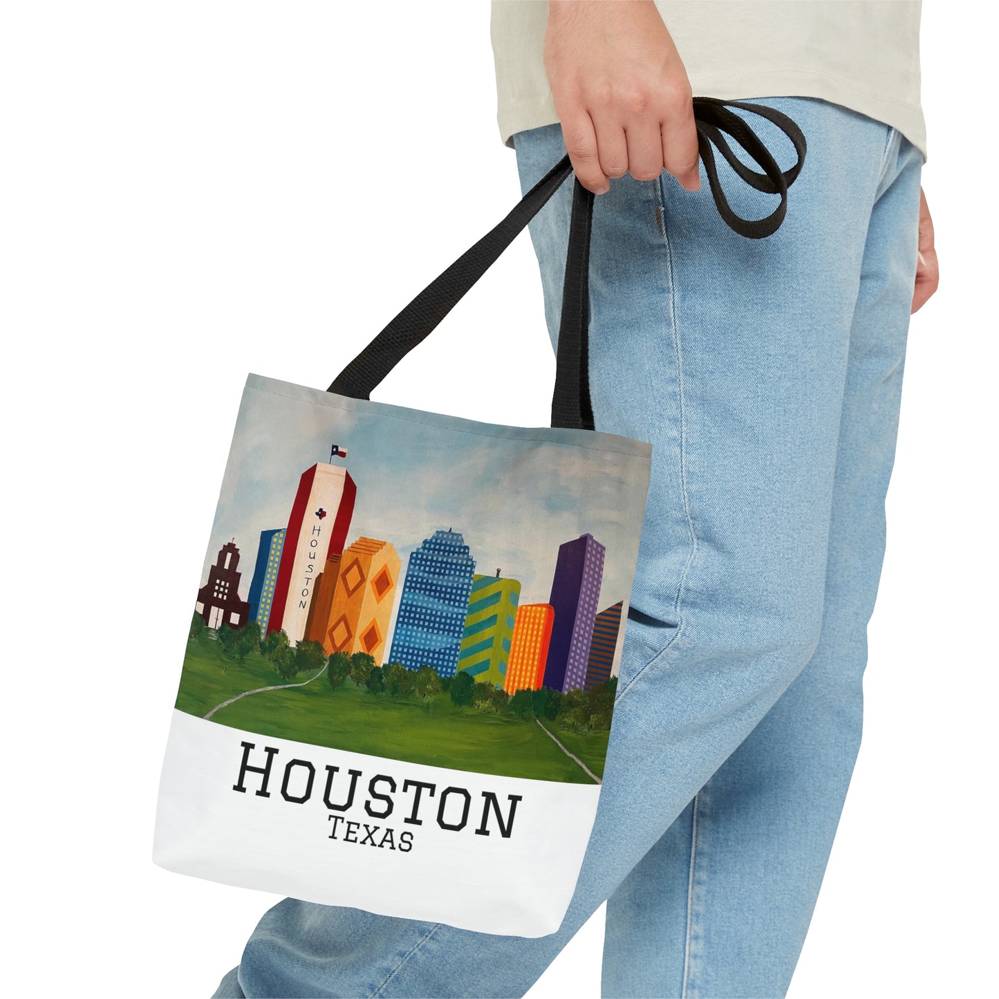 Houston Views Tote Bag (White) | Houston Texas