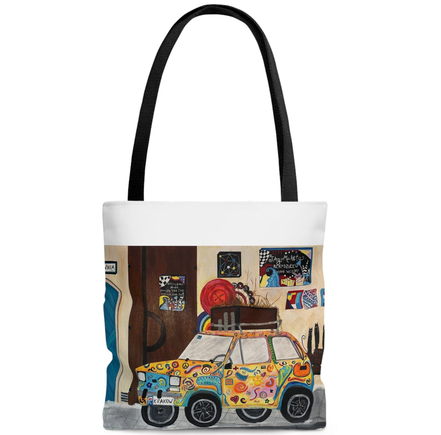 Krakow Poland Tote Bag (White)