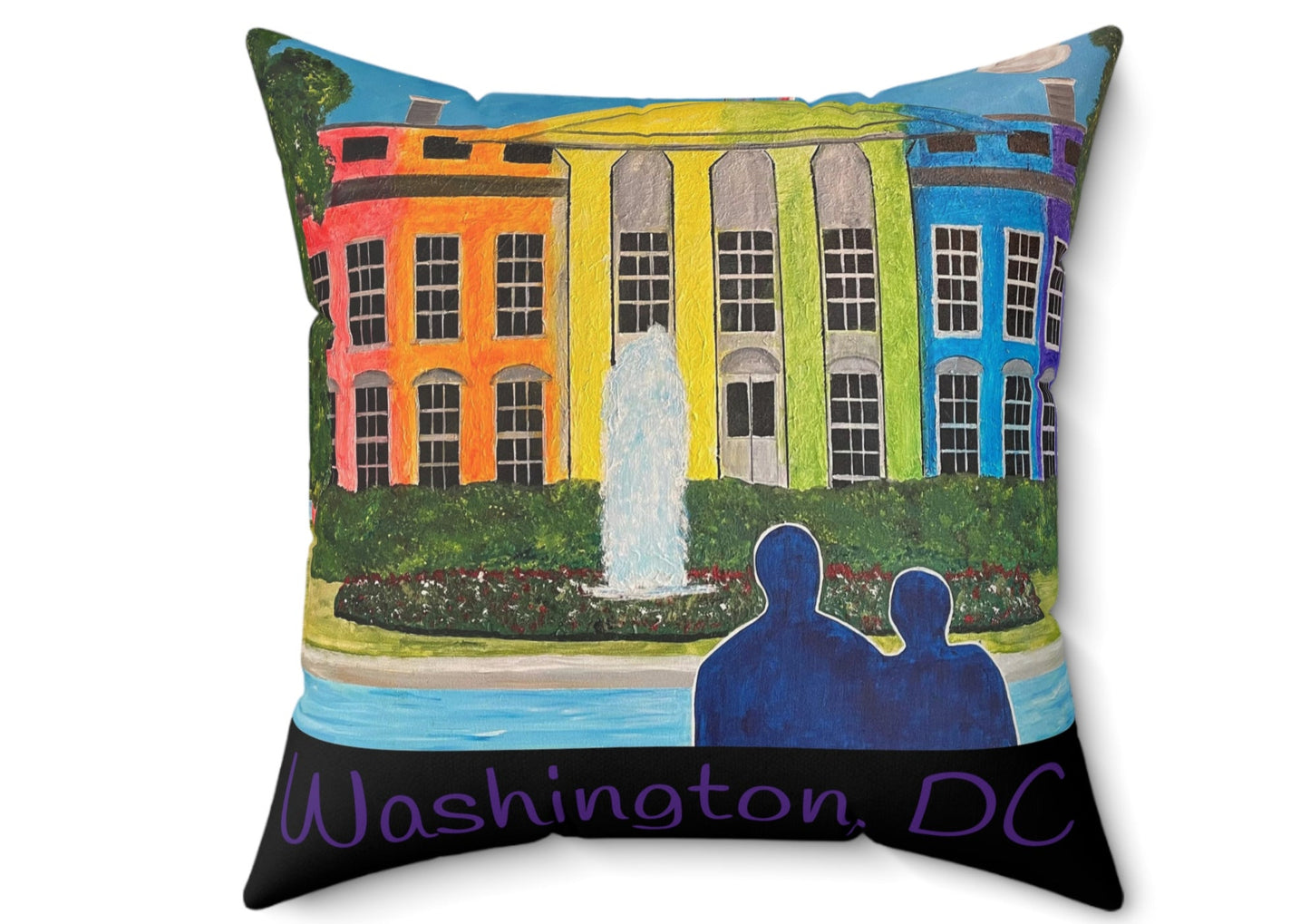 Love is Love Pride Throw Pillow (Black)