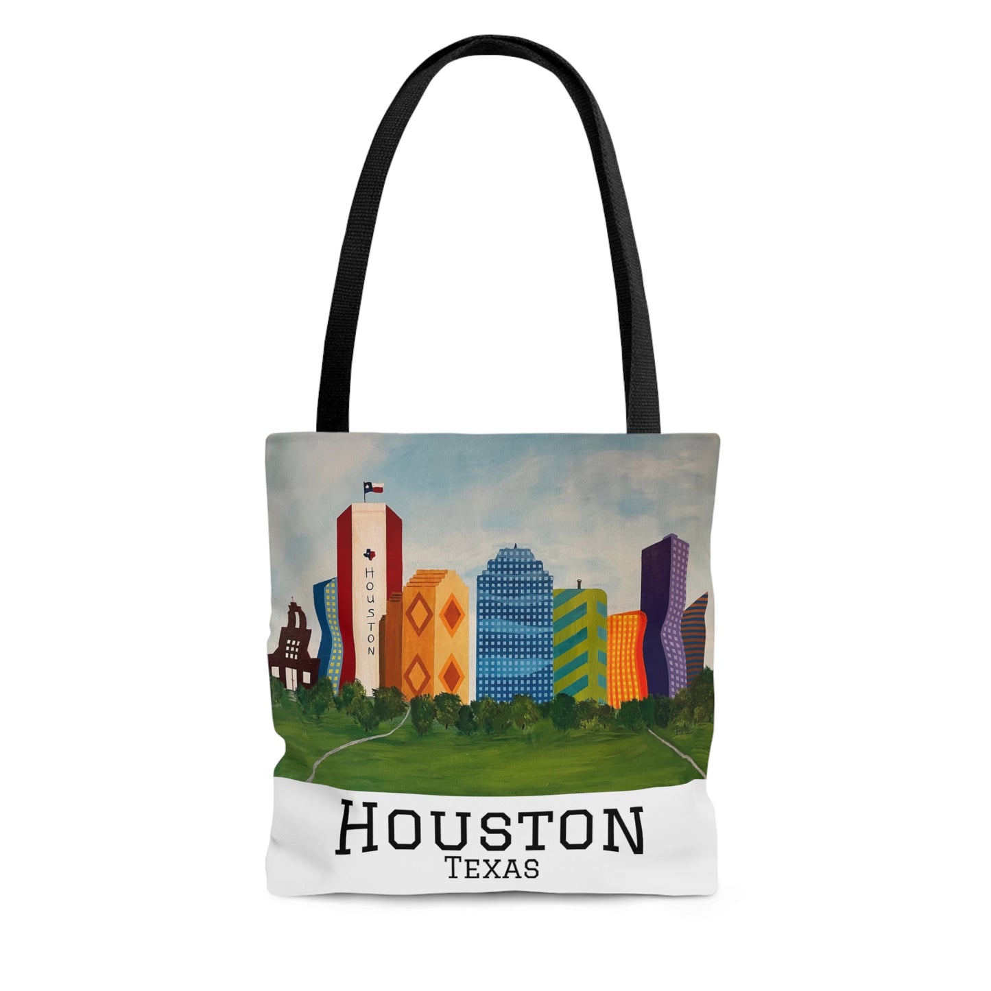 Houston Views Tote Bag (White) | Houston Texas