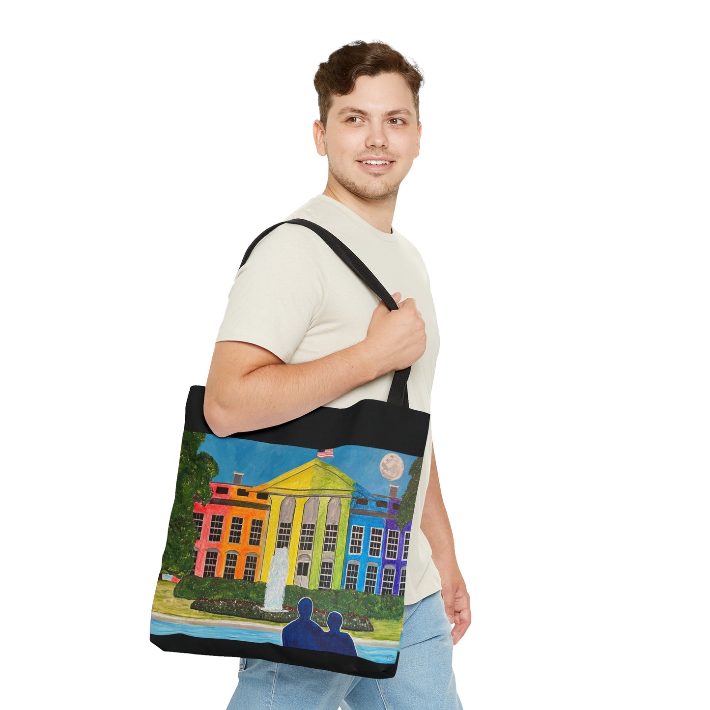 Love Is Love Pride Tote Bag (Black)