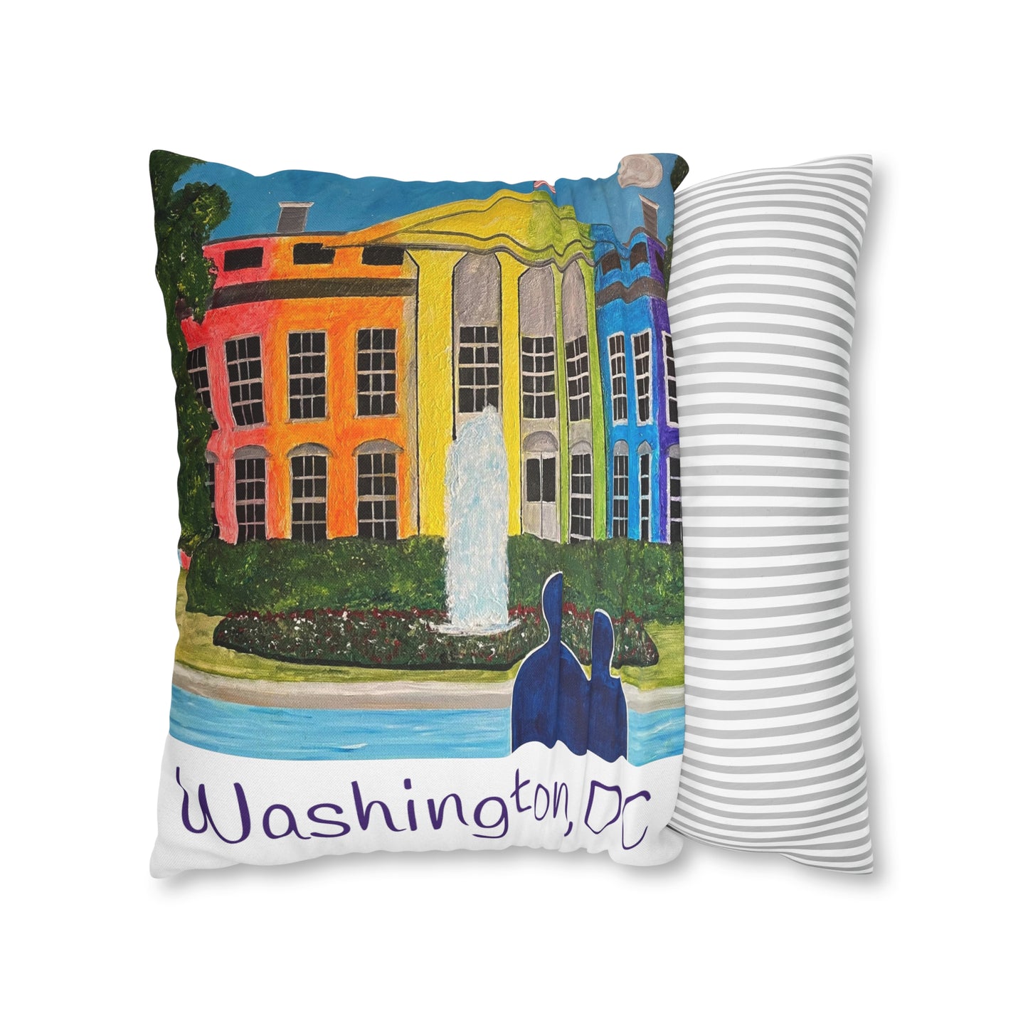 Love is Love Pride Pillow Cover (White)