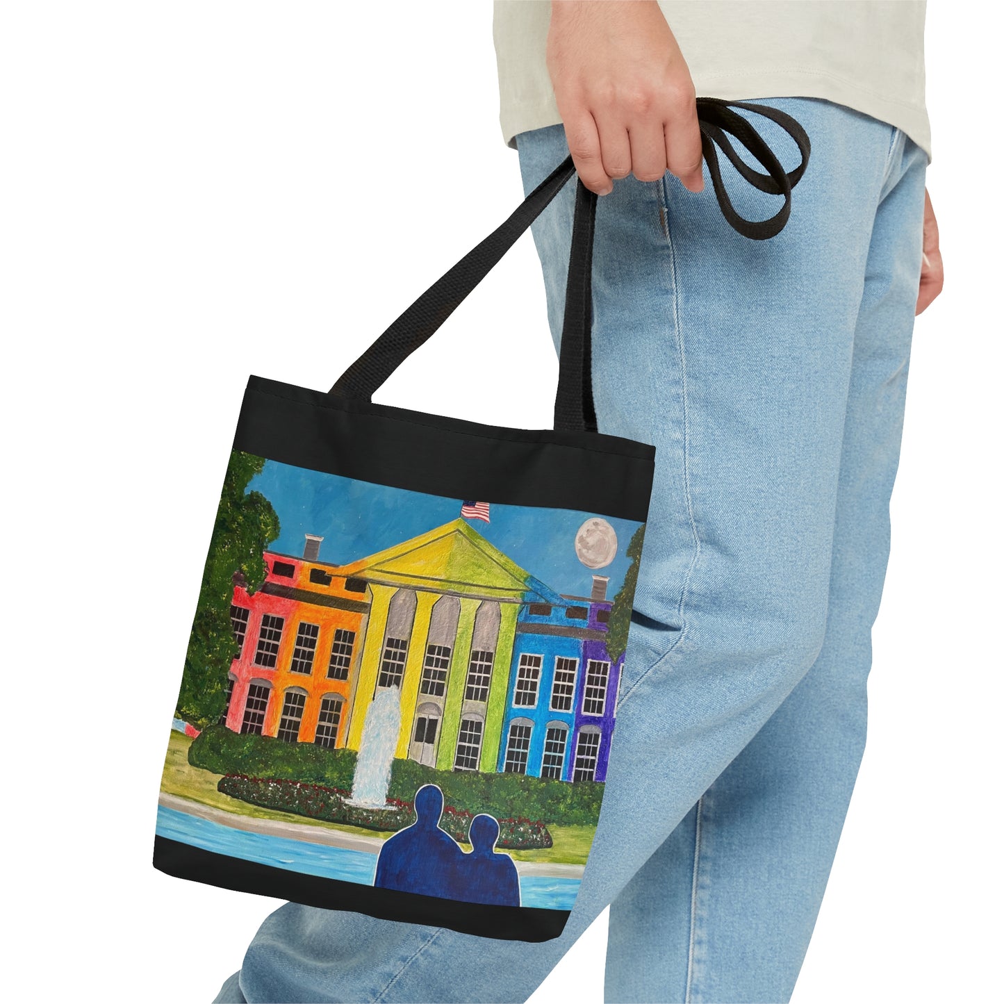 Love Is Love Pride Tote Bag (Black)