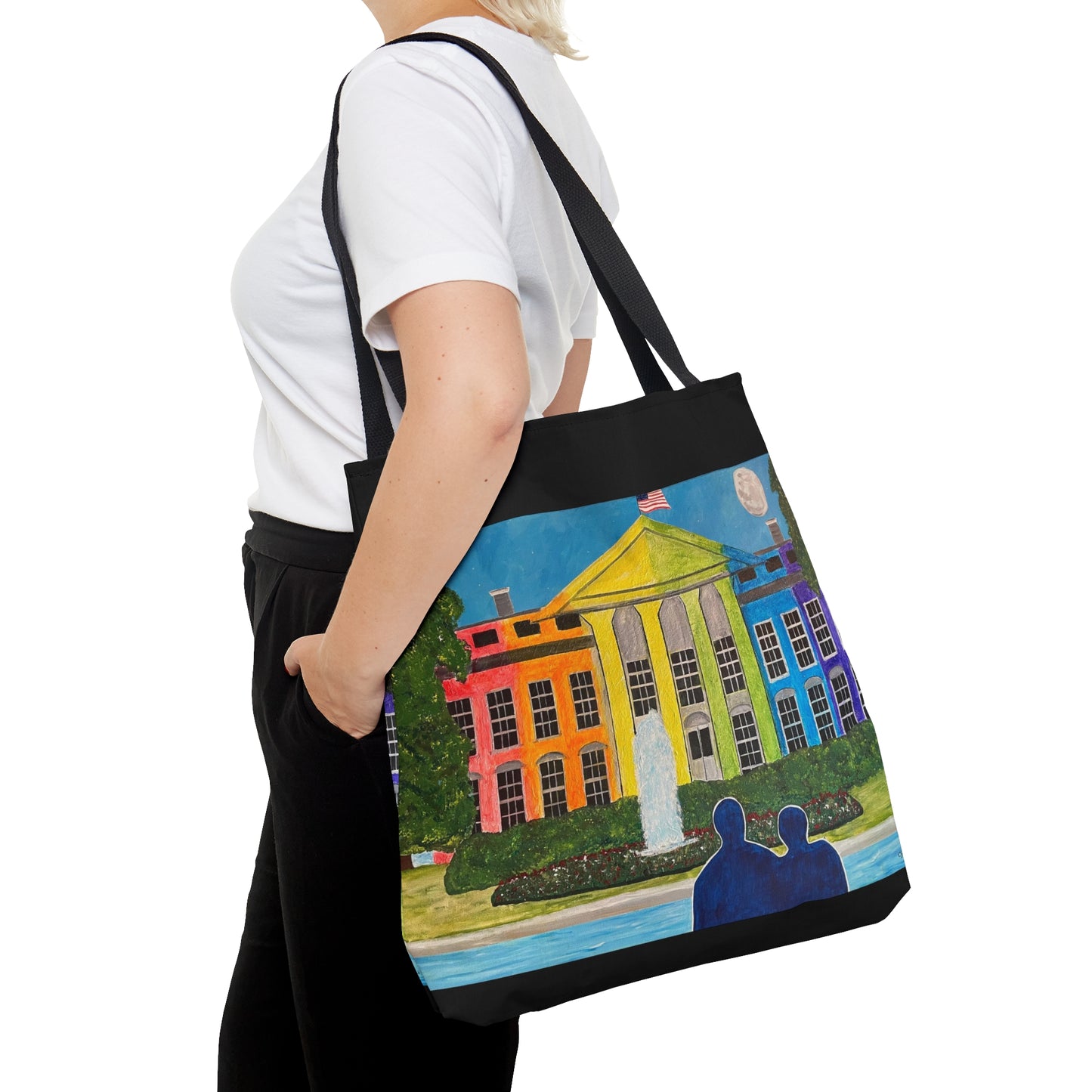Love Is Love Pride Tote Bag (Black)
