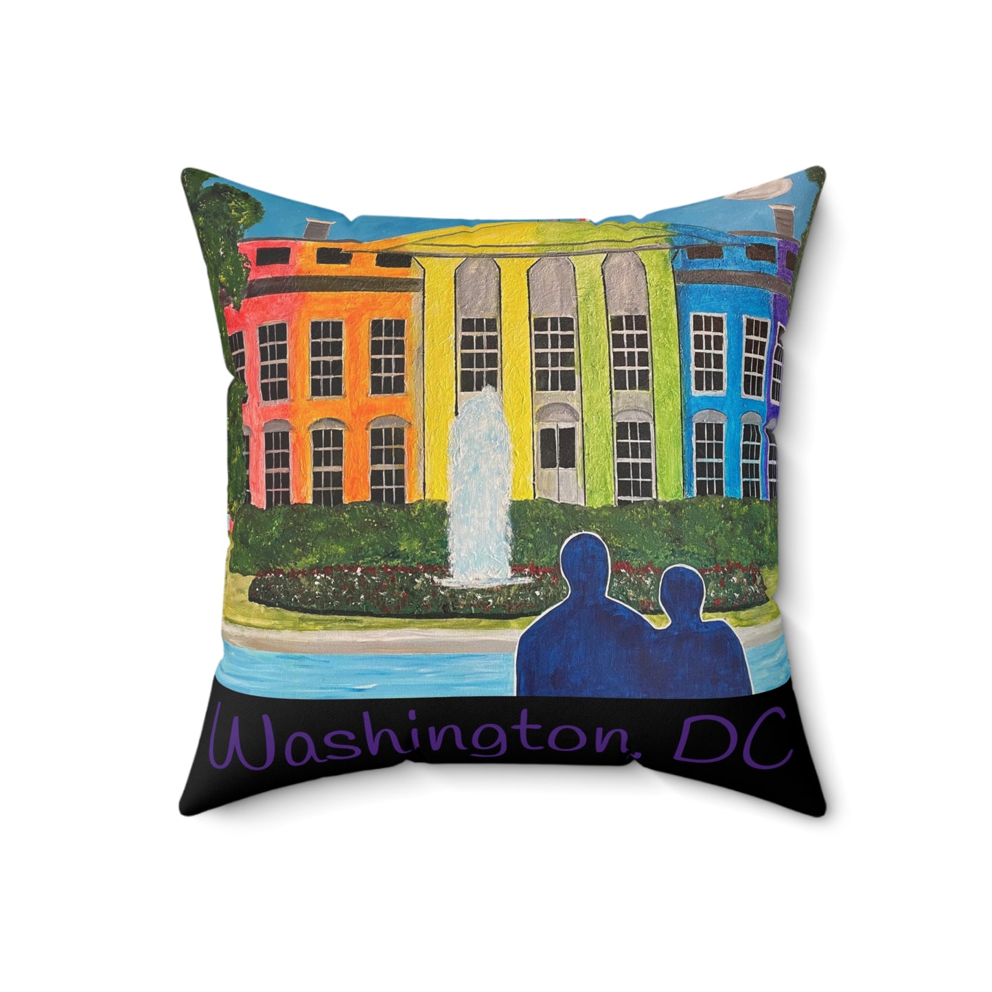 Love is Love Pride Throw Pillow (Black)