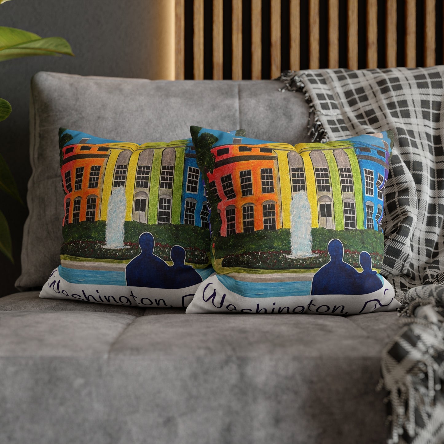 Love is Love Pride Pillow Cover (White)