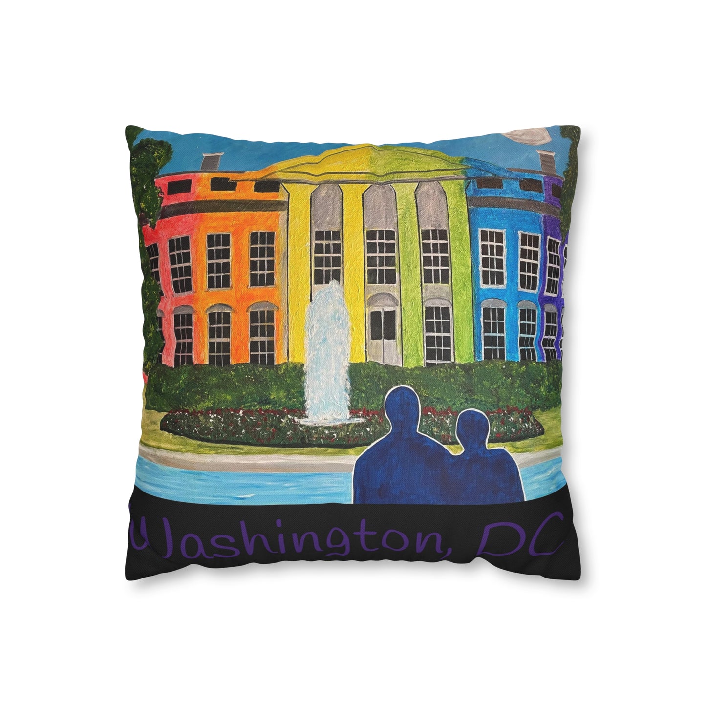 Love is Love Pride Pillow Cover (Black)