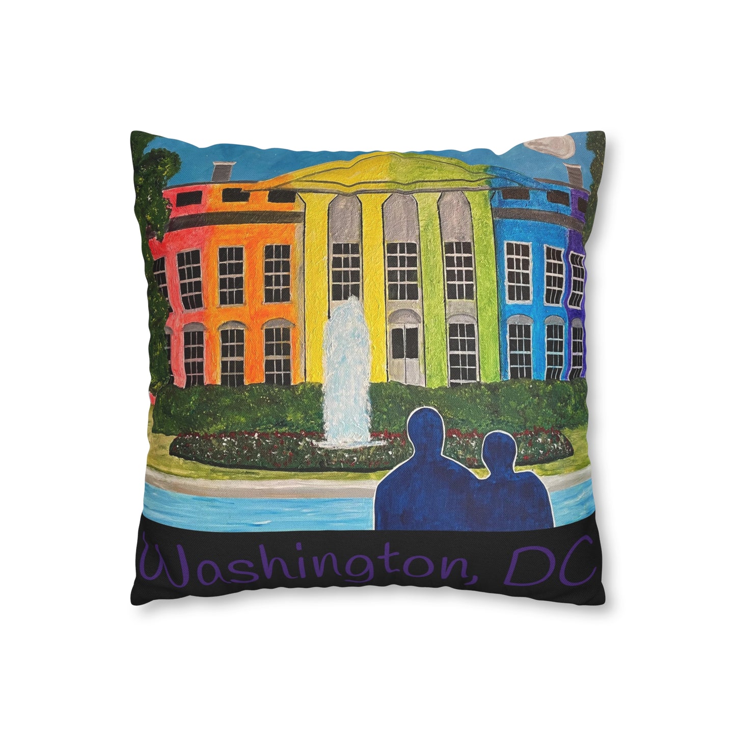 Love is Love Pride Pillow Cover (Black)