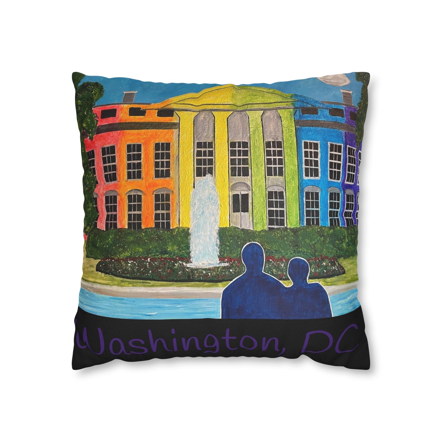 Love is Love Pride Pillow Cover (Black)