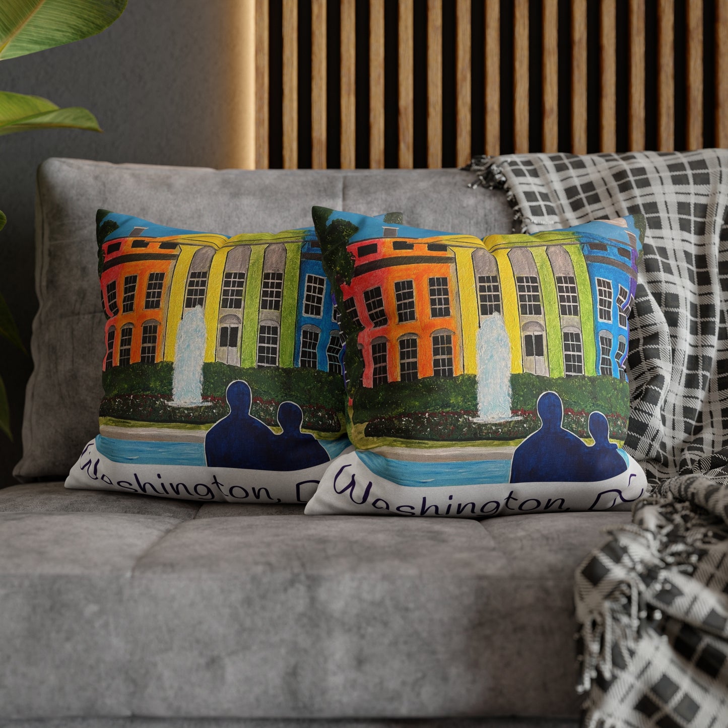 Love is Love Pride Pillow Cover (White)