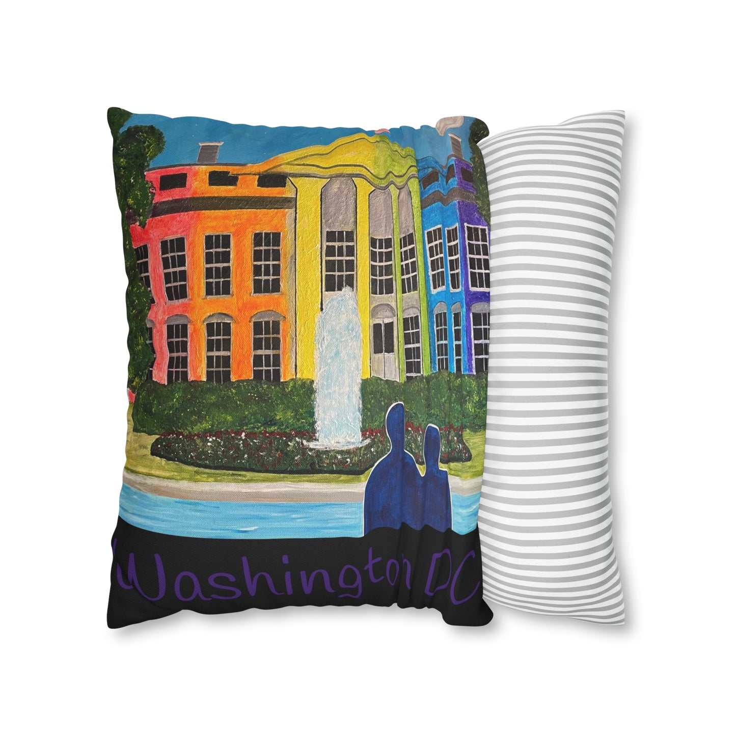 Love is Love Pride Pillow Cover (Black)