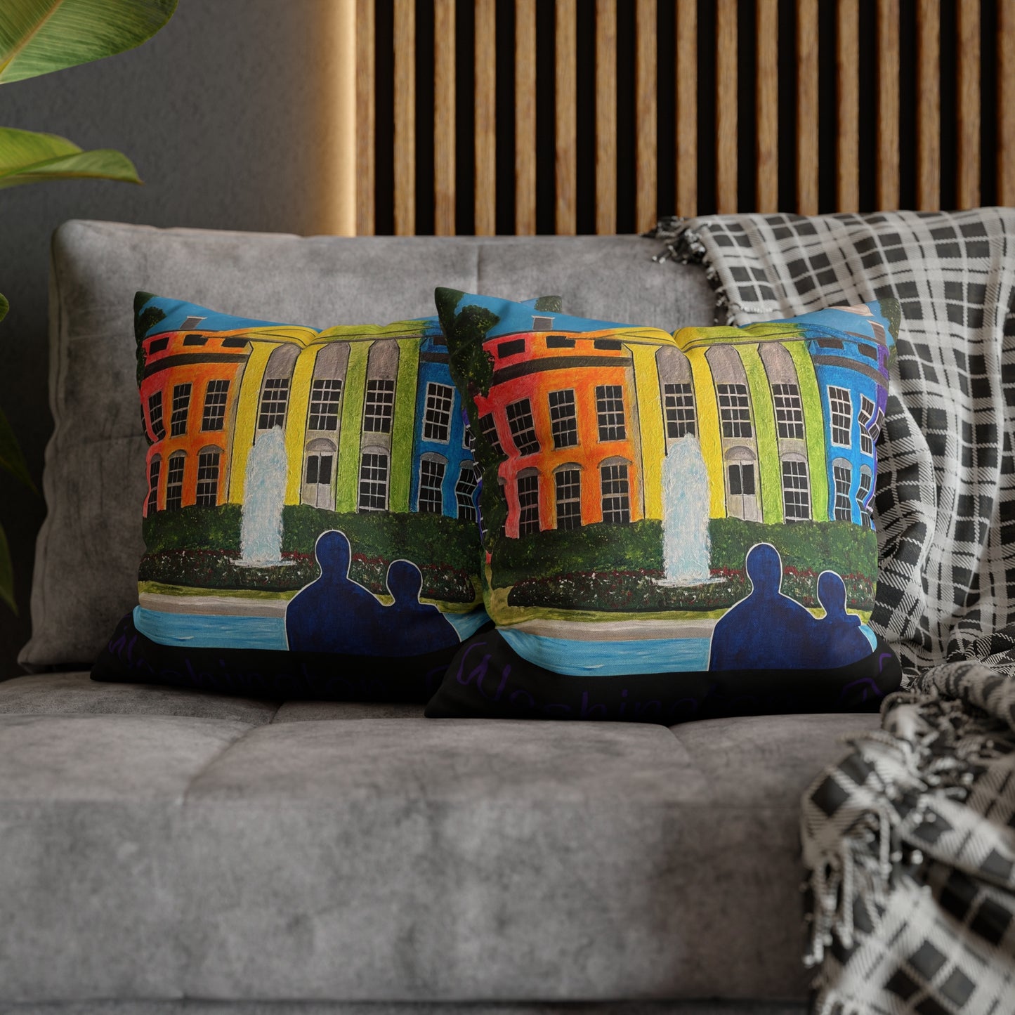 Love is Love Pride Pillow Cover (Black)