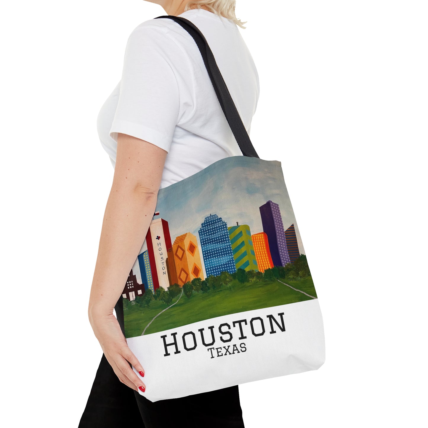 Houston Views Tote Bag (White) | Houston Texas