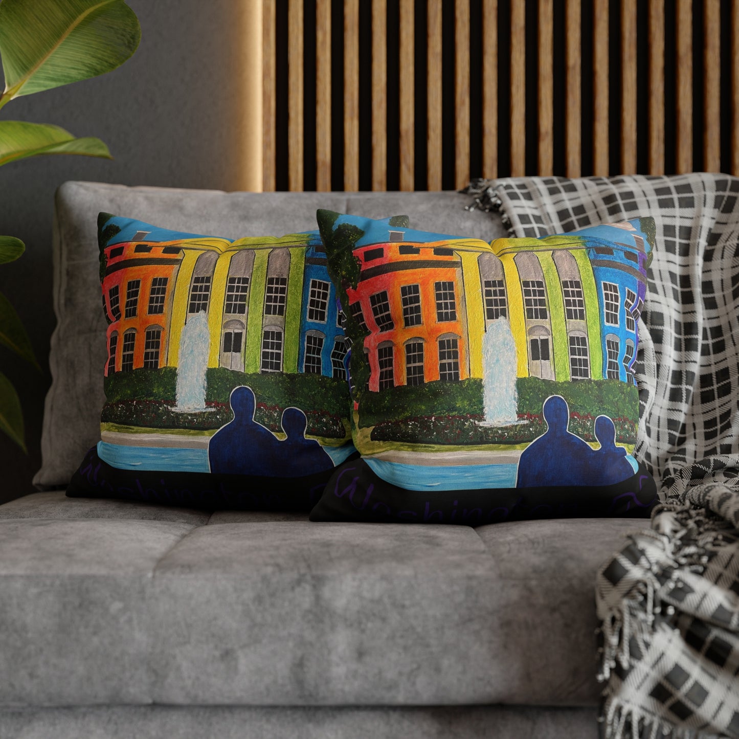 Love is Love Pride Pillow Cover (Black)