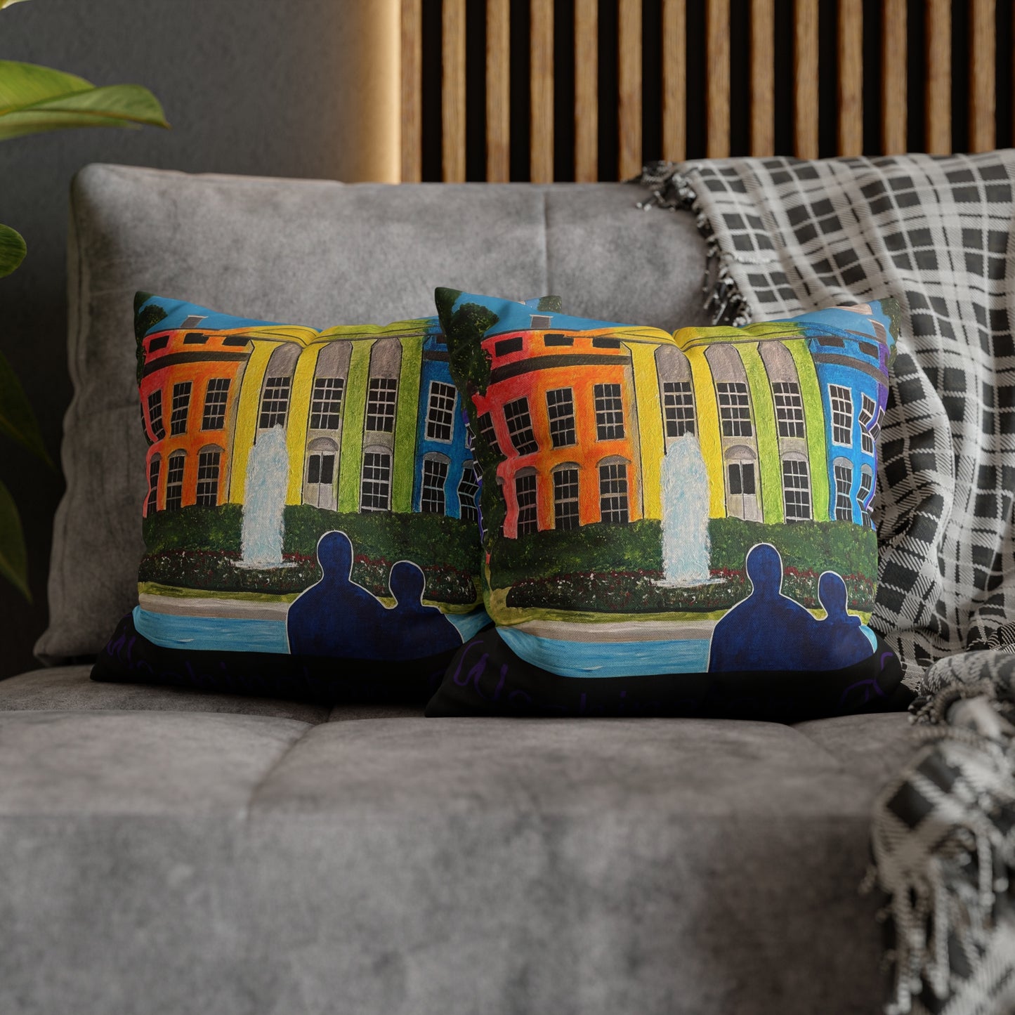 Love is Love Pride Pillow Cover (Black)